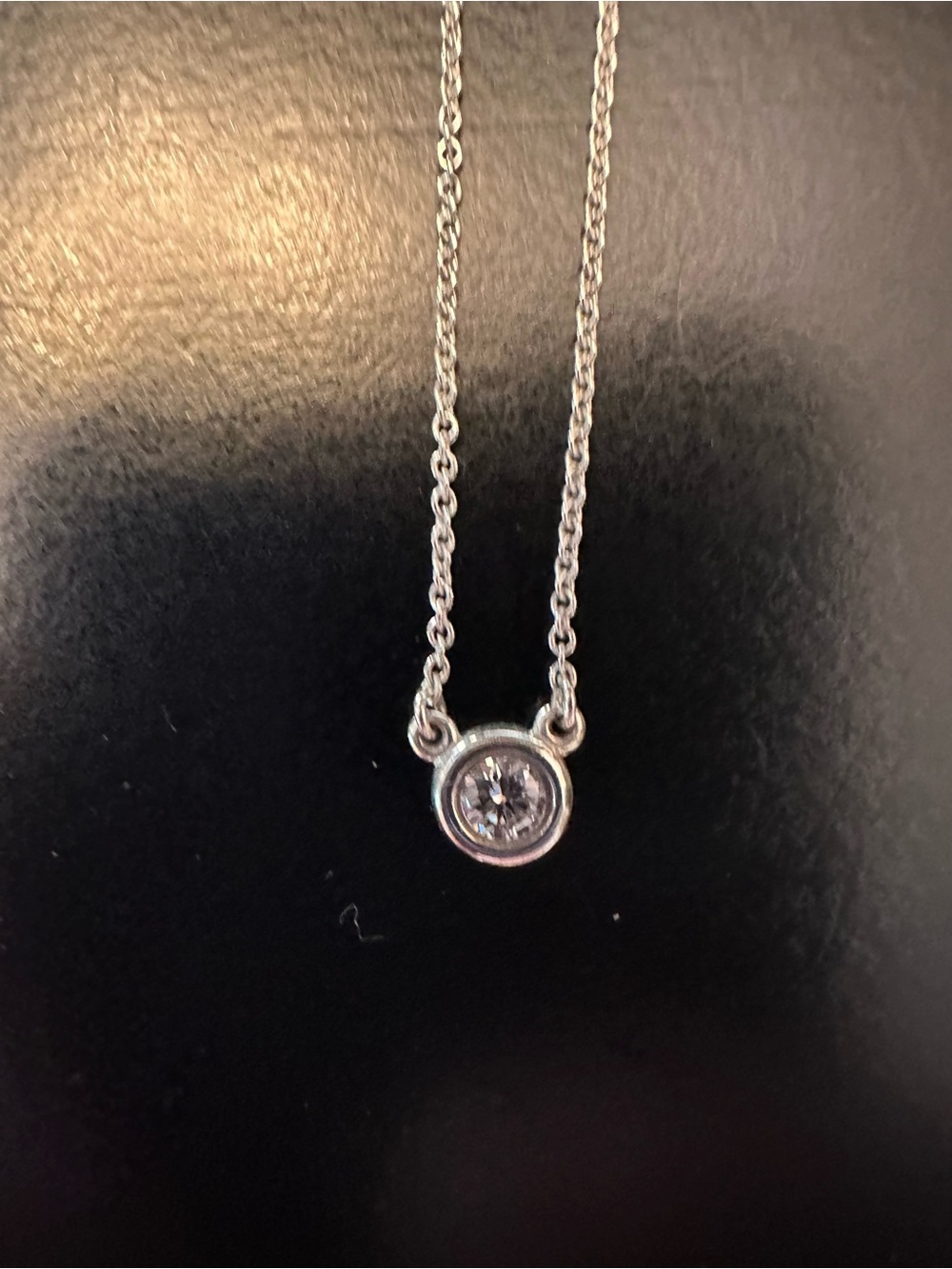 AUTHENTIC Tiffany & Co. Peretti .17 Diamonds by the Yard 16” Silver Pendant - Picture 6 of 15